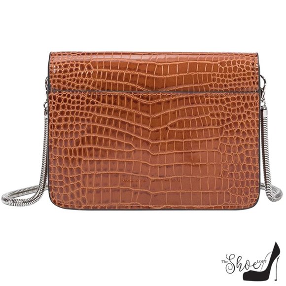 Anna Chain Envelope Saddle Luxury Vegan Leather Cl - Picture 7 of 9